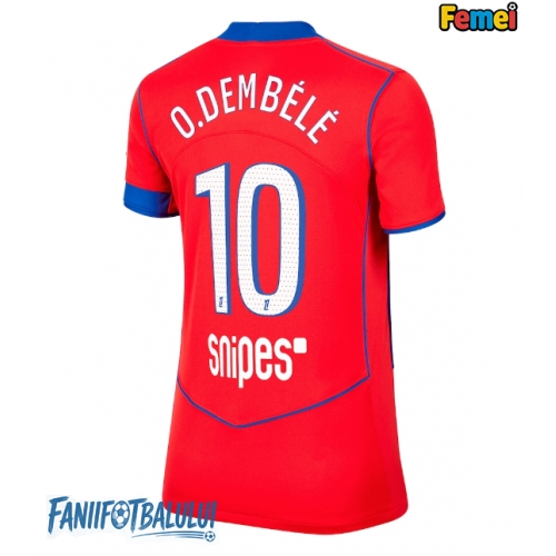 Paris Saint-Germain Ousmane Dembele #10 Tricou Fotbal Replică 2025-26 Femei Treilea Paris Saint-Germain Ousmane Dembele #10 Tricou Fotbal Replică 2025-26 Femei Treilea
